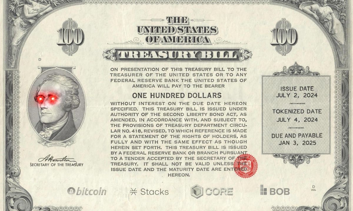 US Treasury bill tokenized RWA