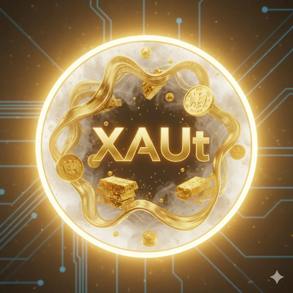 Conceptual digital illustration of tokenized gold GLD and silver in 2026 DeFi vaults showcasing volatility waves and premium yields from covered calls RWA strategies